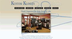 Desktop Screenshot of kustomklosets.com